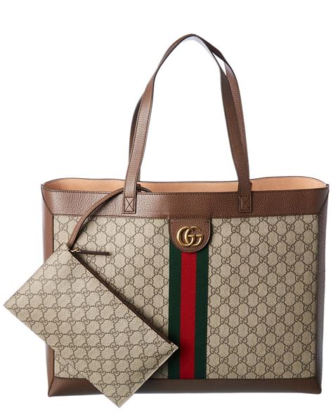 bluefly gucci tote|Gucci Gg Leather Tote – Bluefly.